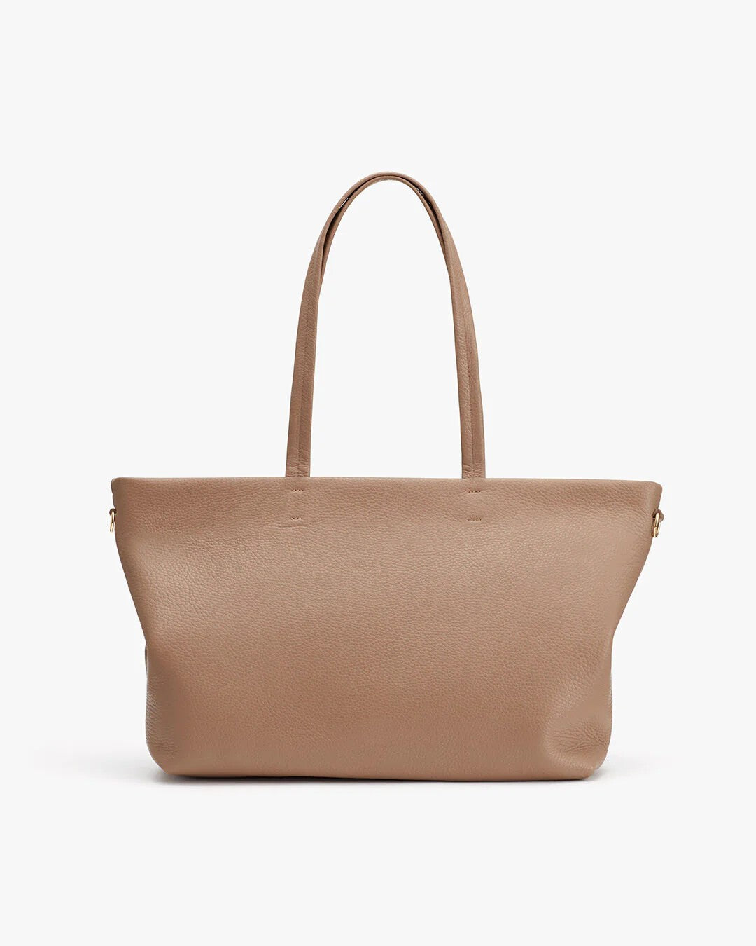 Lightweight Leather Hidden Zipper Small Tote Shoulder Bag