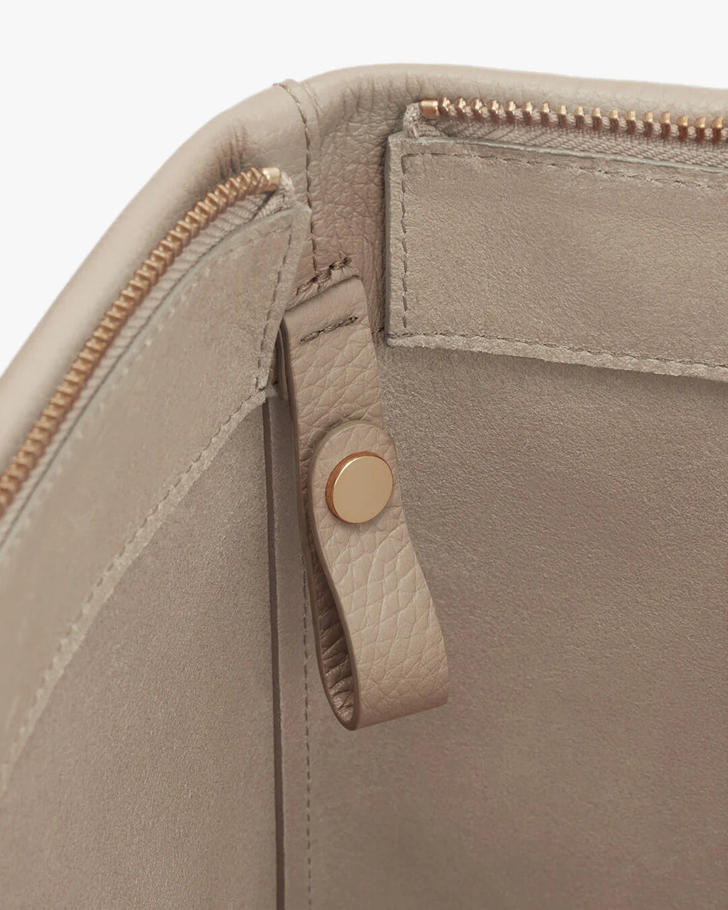 Lightweight Leather Hidden Zipper Small Tote Shoulder Bag